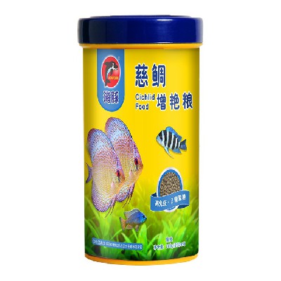 Cichlid color enhancing food