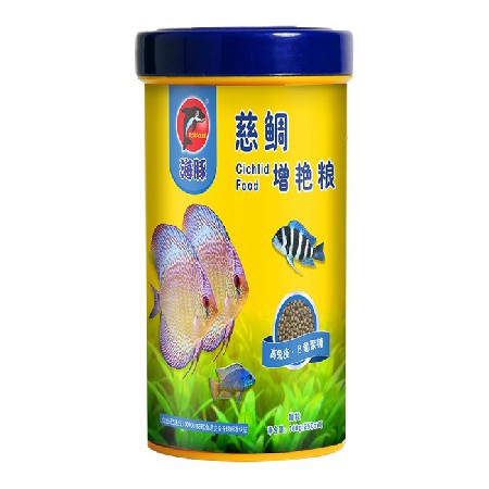 Cichlid color enhancing food